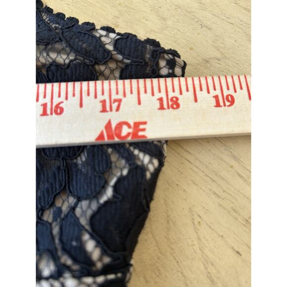 VTG Y2K Black Lace Overlay Dress Romantic Whimsygoth Sexy Vixen Cocktail Sz 10 - Picture 14 of 16